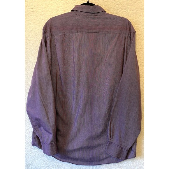 MICHAEL KORS Men's Long Sleeve Button Down‎ Purple Stripes Shirt Size L - Picture 4 of 10